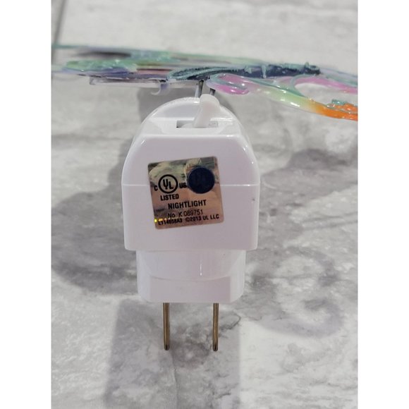 Ganz Metal‎ Butterfly Night Light NWOT 6" x 5.5" Swirls Blue Green Yellow - Picture 2 of 9